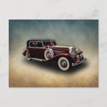 Duesenberg (duesy) Model J Classic Car Postcard by VintageTreasury at Zazzle