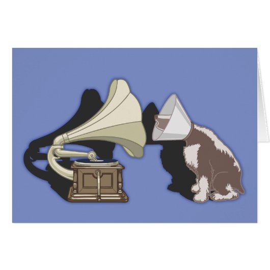 Duet - Dog & Gramophone Cards (Front Horizontal)