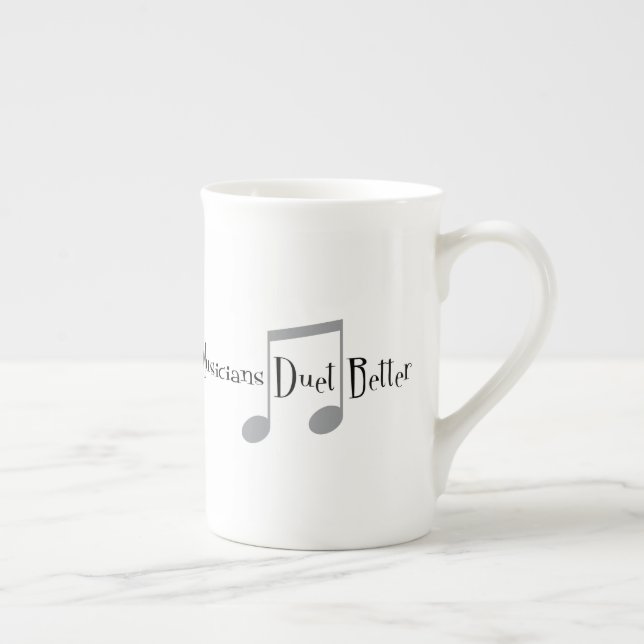 Duet (Notes) Bone China Mug (Right)