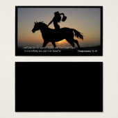 Dueteronomy 12:18 Inspirational Personal Cards (Front & Back)