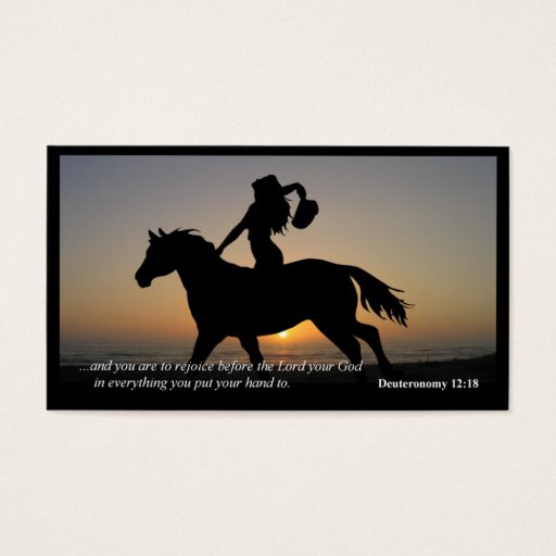Customizable Dueteronomy 12:18 Inspirational Personal Cards Business Cards