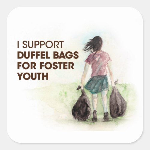 Duffel Bags for Foster Youth Stickers