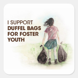 Duffel Bags for Foster Youth Stickers