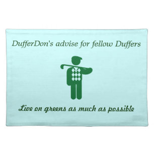 DufferDon advise placemat
