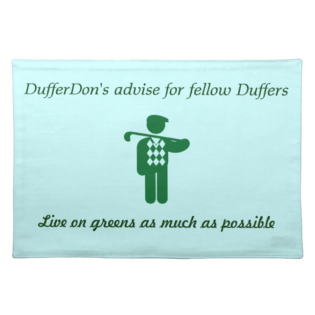 DufferDon advise placemat (Front)