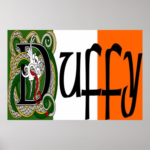 Duffy Celtic Dragon Print