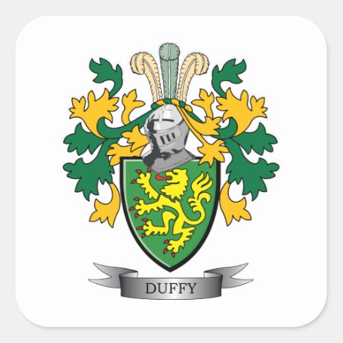 Duffy Coat of Arms Square Sticker