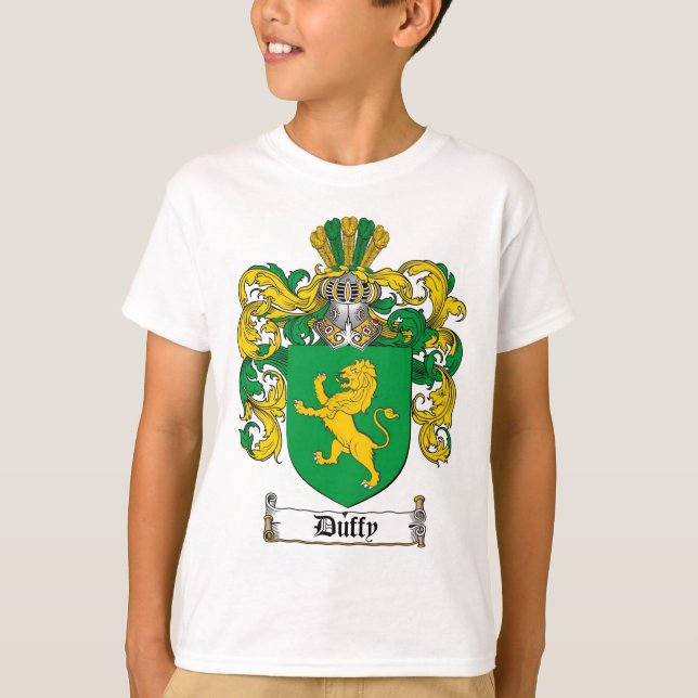 DUFFY FAMILY CREST -  DUFFY COAT OF ARMS T-Shirt (Front)