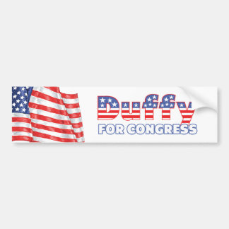 Duffy for Congress Patriotic American Flag Bumper Sticker