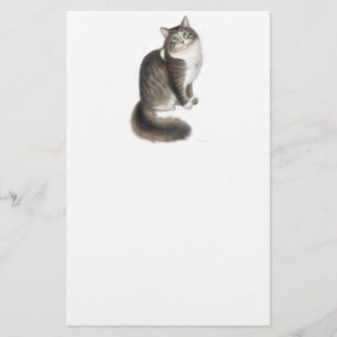 Duffy the Maine Coon Cat Stationery