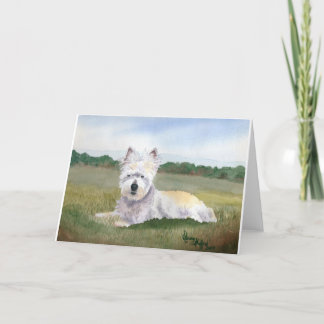 Duffy, West Highland Terrier Note Card