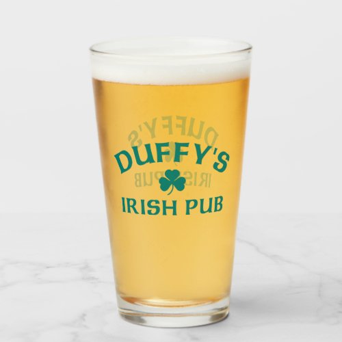 Duffys Irish Pub Glass