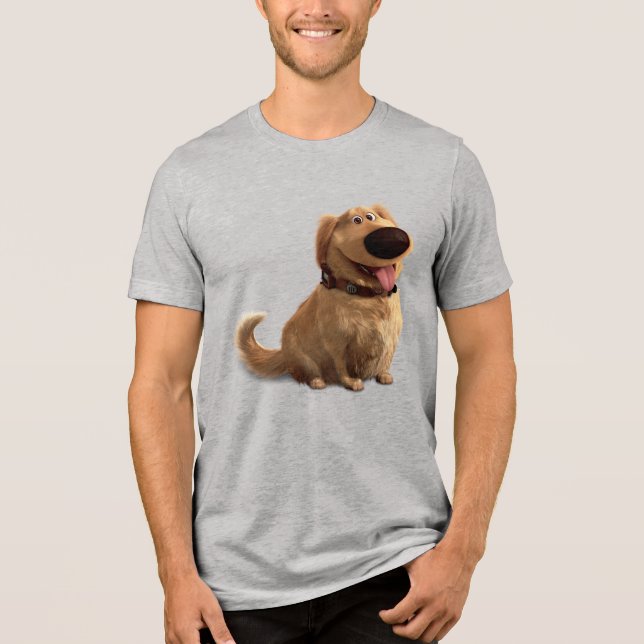 Dug the Dog from Disney Pixar UP - smiling Tri-Blend Shirt (Front)