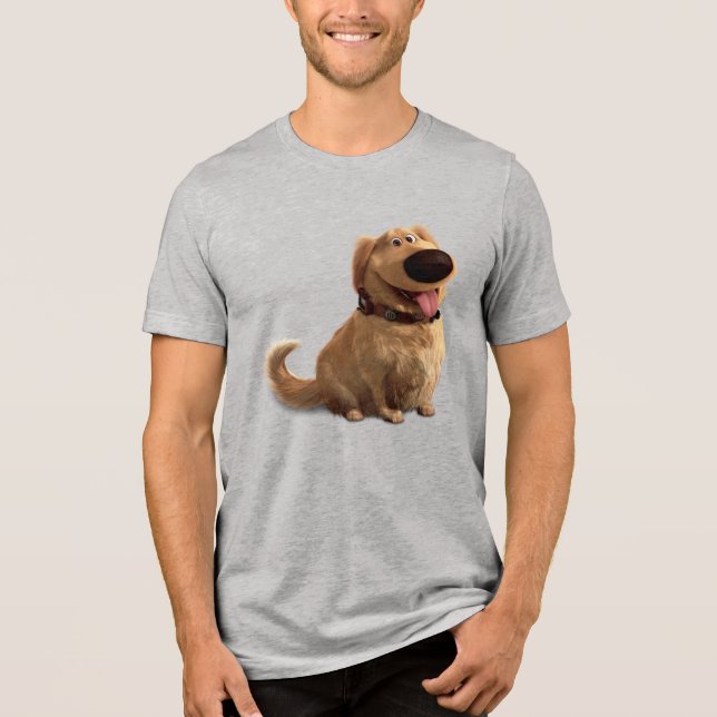 Dug the Dog from Disney Pixar UP - smiling Tri-Blend Shirt (Front)