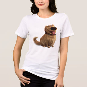 Dug the Dog from Disney Pixar UP - smiling Tri-Blend Shirt