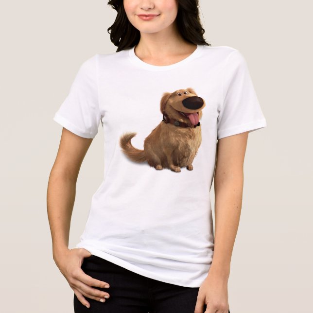Dug the Dog from Disney Pixar UP - smiling Tri-Blend Shirt (Front)