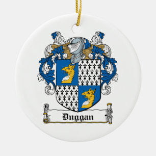 Duggan Family Crest Ceramic Ornament