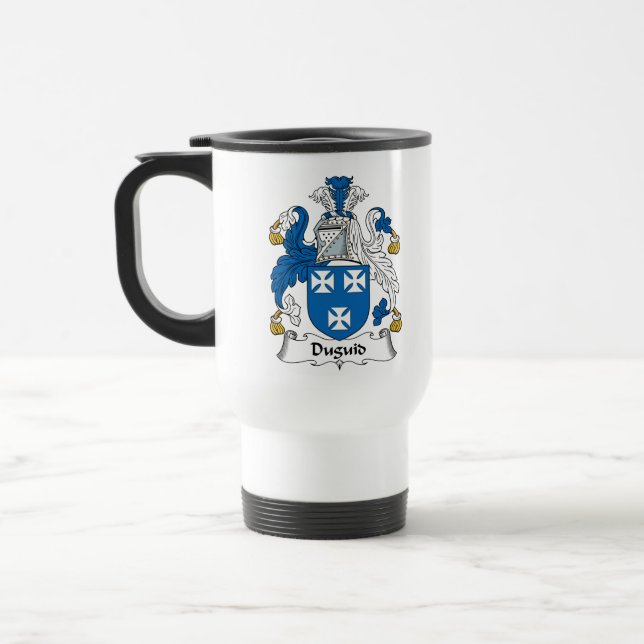 Duguid Family Crest Travel Mug (Left)