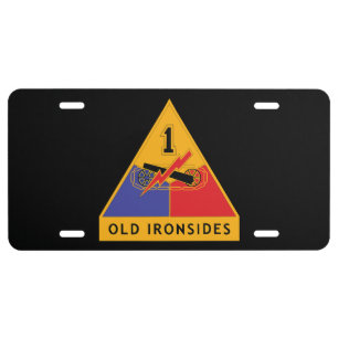 DUI - 1st Armored Division License Plate