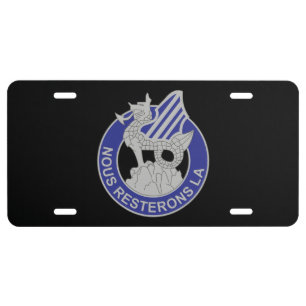 DUI - 3rd Infantry Division License Plate