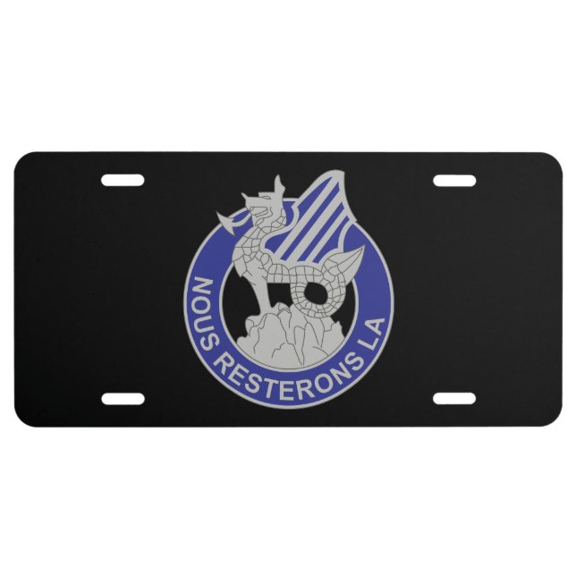 DUI - 3rd Infantry Division License Plate (Front)