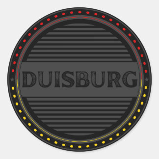 Duisburg City Pride Emblem – German Identity Classic Round Sticker