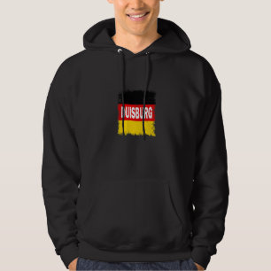 Duisburg  Germany With German Flag Hoodie