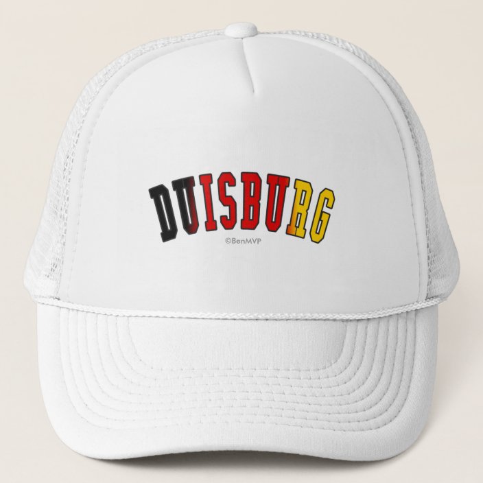 Duisburg in Germany National Flag Colors Hat