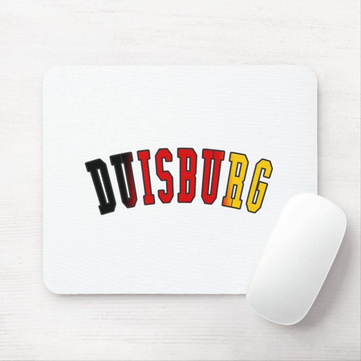 Duisburg in Germany National Flag Colors Mousepad