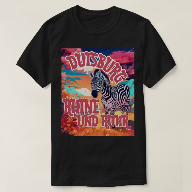 Duisburg Rhein Ruhr tfte Geschenk an Duisburg T-Shirt (Design Front)