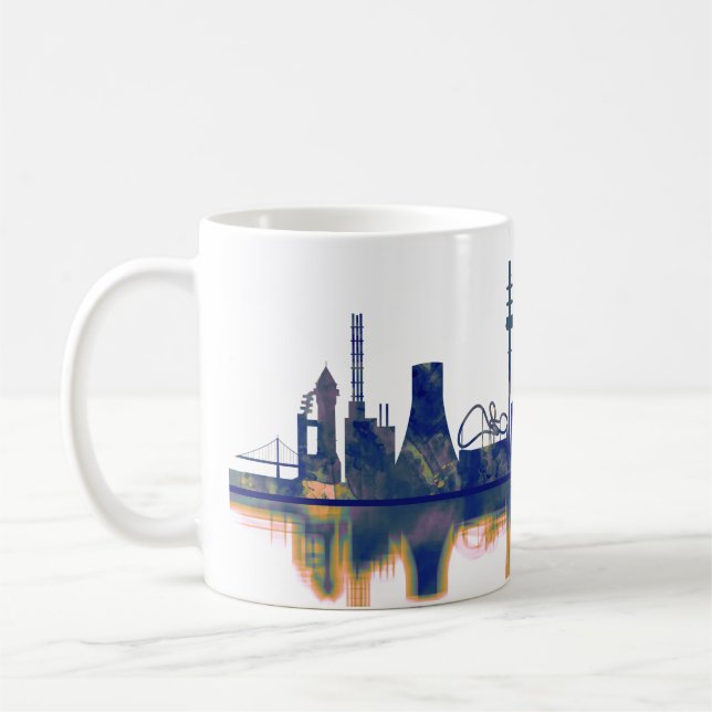 Duisburg Skyline Coffee Mug (Left)