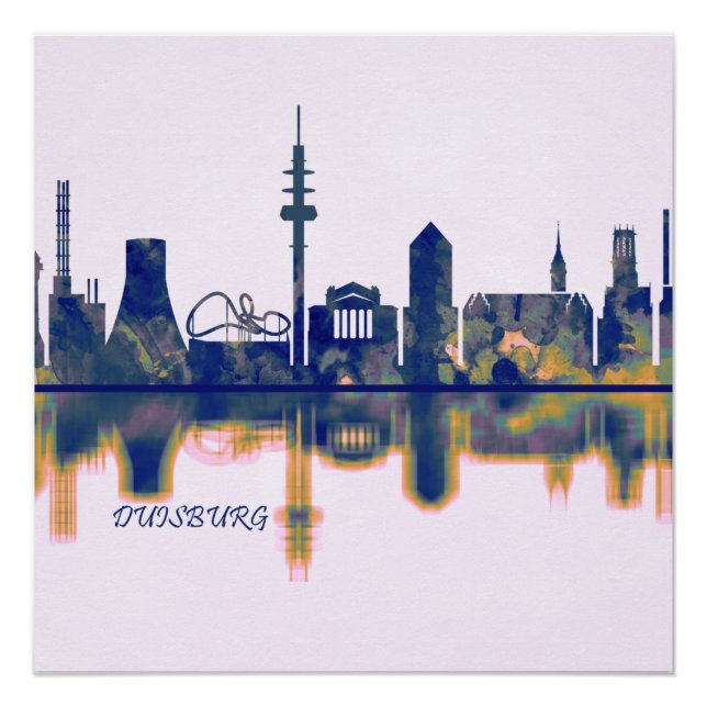 Duisburg Skyline Poster (Front)