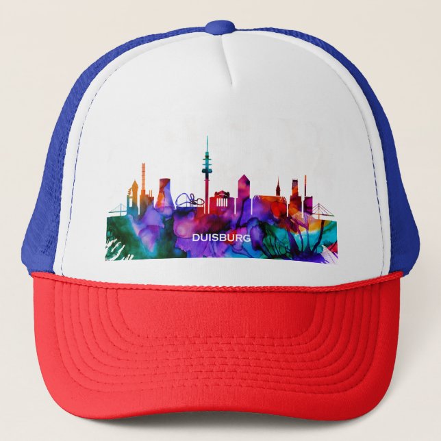 Duisburg Skyline Trucker Hat (Front)