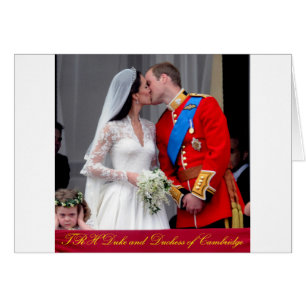 Duke and Duchess of Cambridge Royal Wedding Cards