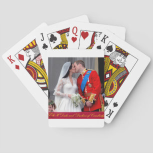 Duke and Duchess of Cambridge Royal Wedding Poker Cards