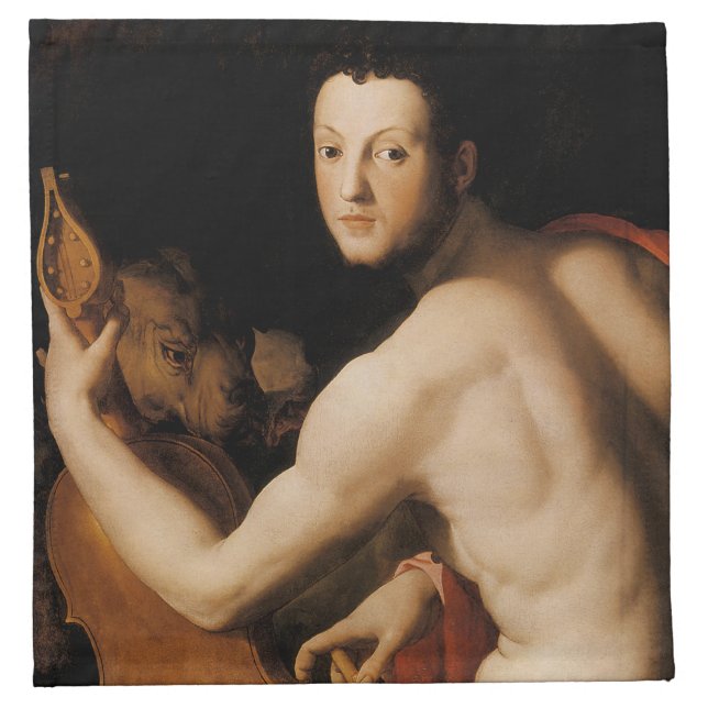 Duke Cosimo I de Medici as Orpheus Cloth Napkin (Front)