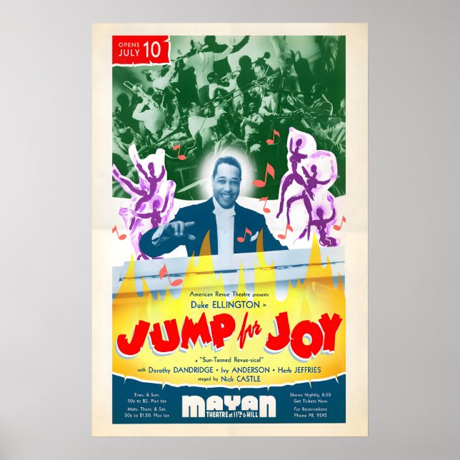 Duke Ellington jazz poster - Jump for Joy - Los (Front)