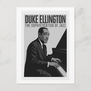Duke Ellington Postcard - Vintage Jazz Piano