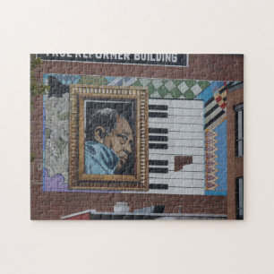 Duke Ellington Wall Mural, iconic DC landmark Jigsaw Puzzle
