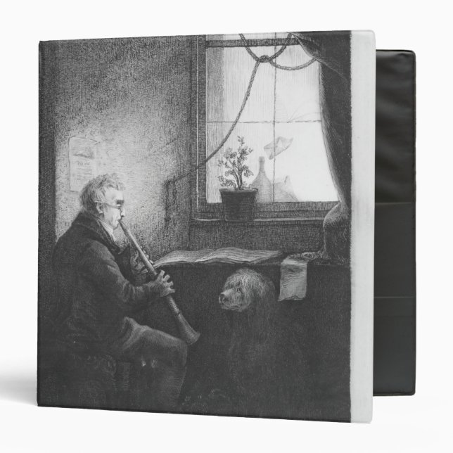 Duke Esterhazy Playing the Clarinet, 1809 3 Ring Binder (Front/Inside)