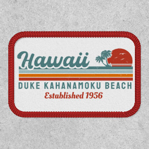 Duke Kahanamoku Beach Hi Retro Palm Trees 80s Patch