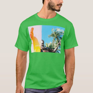 Duke Kahanamoku Statue Waikiki light leak T-Shirt