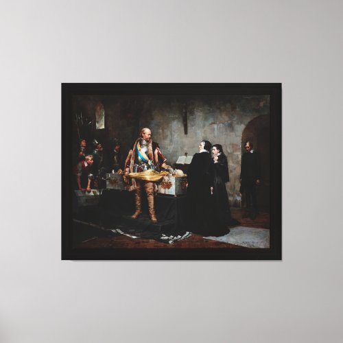 Duke Karl Insulting the Corpse of Klaus Fleming Canvas Print