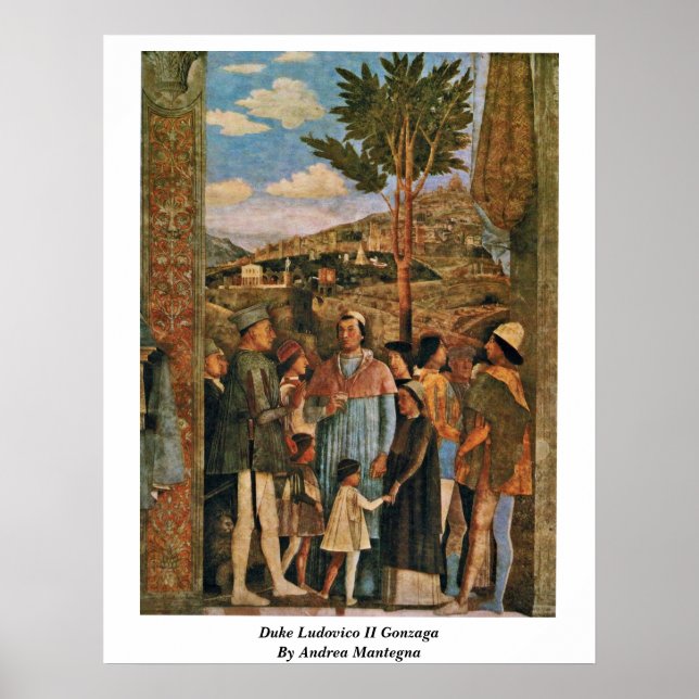 Duke Ludovico Ii Gonzaga By Andrea Mantegna Poster (Front)