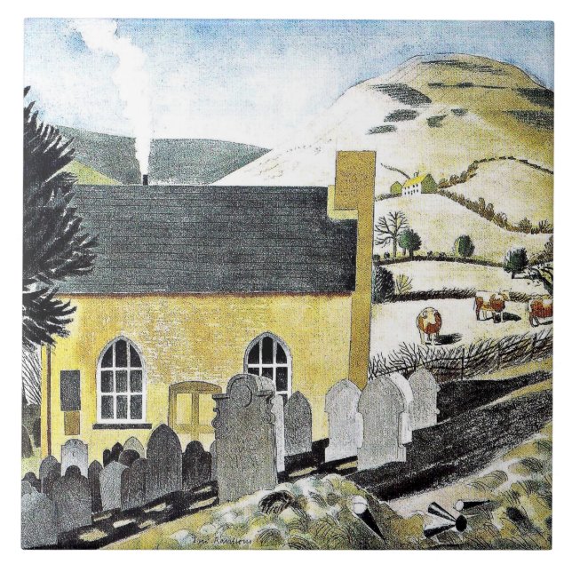 Duke of Herefords Knob & Baptist Chapel Ceramic Tile (Front)