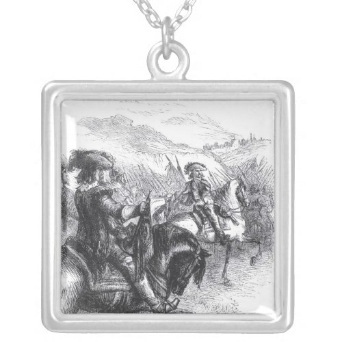 Duke of Monmouth  Advancing on Taunton Silver Plated Necklace