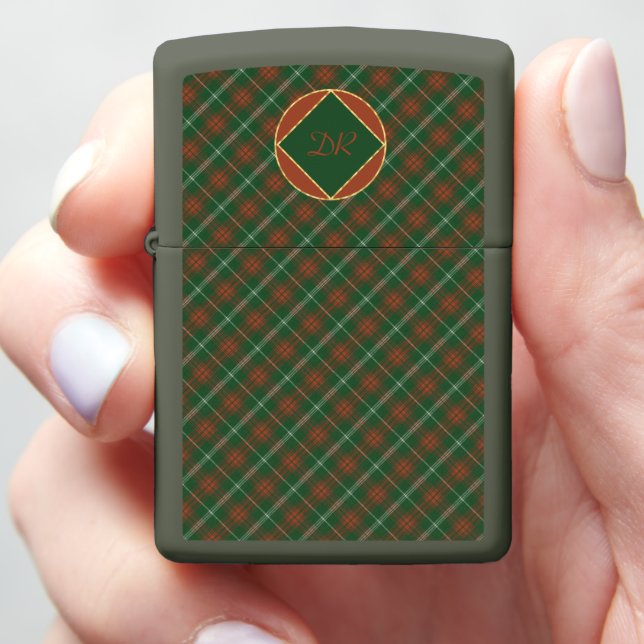Duke of Rothesay Hunting Ancient Scottish Tartan Zippo Lighter (In Hand)
