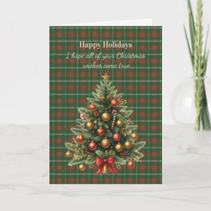 Duke of Rothesay Hunting Tartan Christmas Holiday Card