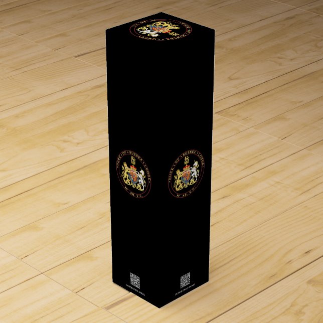 Duke of Sussex No. 48 Lodge Wine Box (Back)