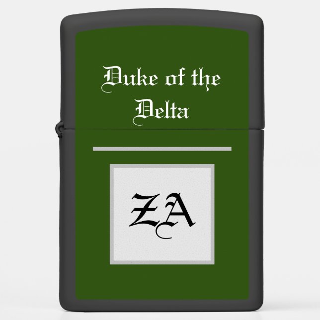 Duke of the Delta Zeemz Monogram Zippo Lighter (Front)